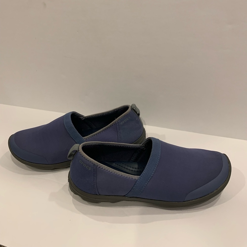 Crocs Duet Busy Day Women’s Size 9 Blue Slip On Shoes Comfort Support